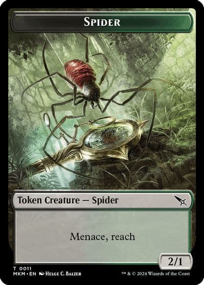 Spider Token Murders at Karlov Manor Magic card