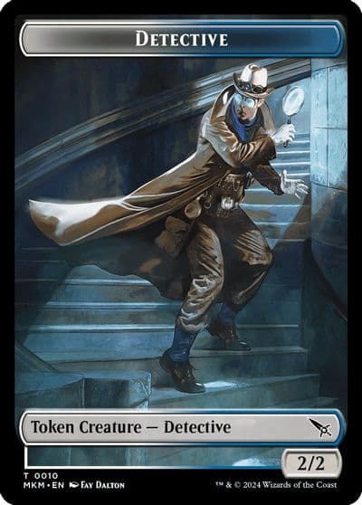 Detective Spider Double Sided Token Murders at Karlov Manor Magic card