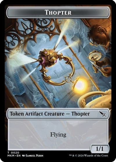 Thopter 0020 Thopter 0019 Double Sided Token Murders at Karlov Manor Magic card