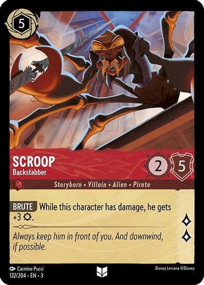 Scroop Backstabber Into the Inklands Lorcana card