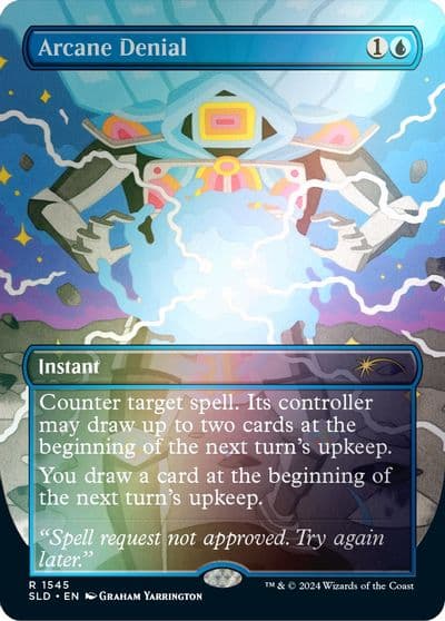 Arcane Denial 1545 Rainbow Foil Secret Lair Drop Series Magic card