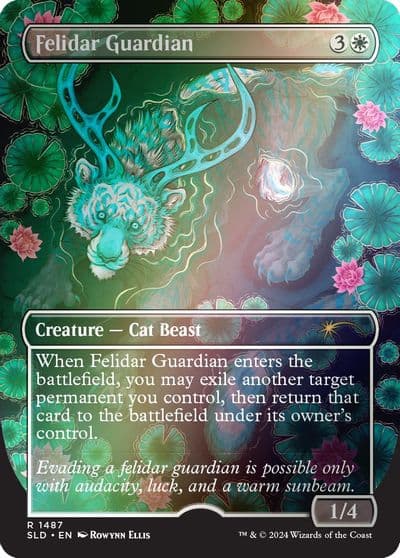 Felidar Guardian Rainbow Foil Secret Lair Drop Series Magic card