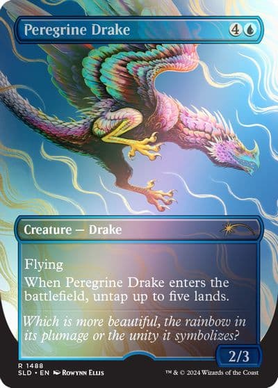 Peregrine Drake Rainbow Foil Secret Lair Drop Series Magic card
