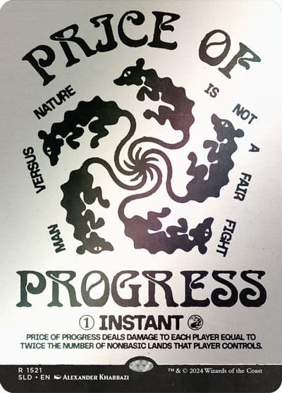 Price of Progress Rainbow Foil Secret Lair Drop Series Magic card