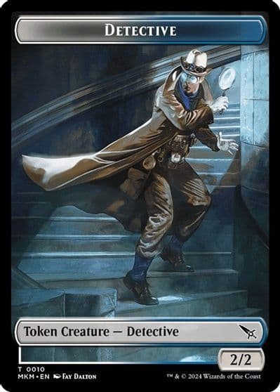 Detective Ooze Double Sided Token Murders at Karlov Manor Magic card