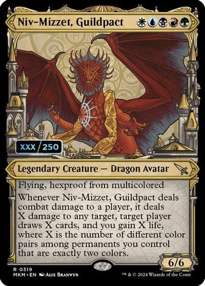 Niv Mizzet Guildpact Serial Numbered Murders at Karlov Manor Magic card