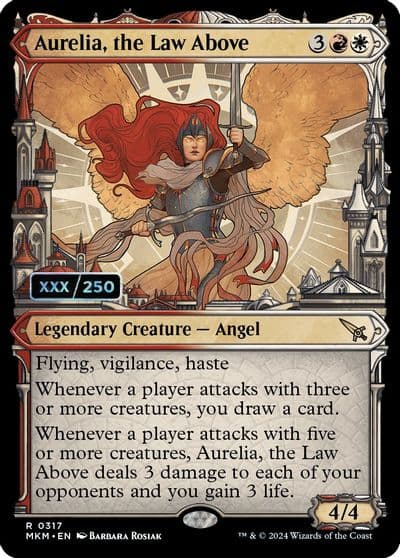Aurelia the Law Above Serial Numbered Murders at Karlov Manor Magic card