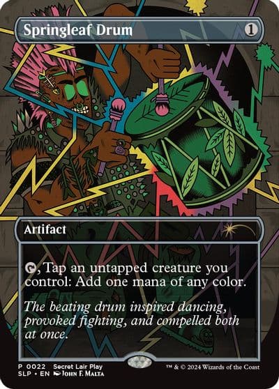 Springleaf Drum Secret Lair Showdown Magic card