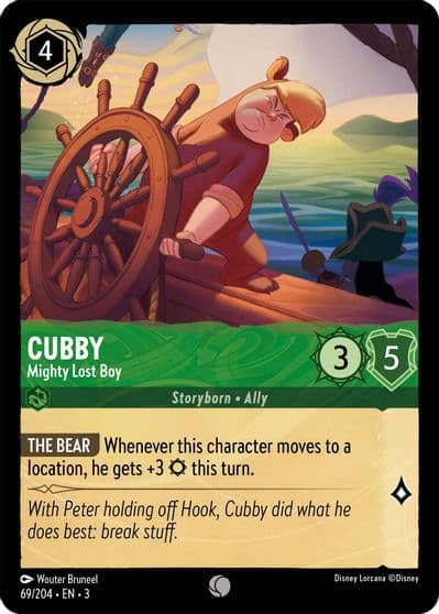 Cubby Mighty Lost Boy Into the Inklands Lorcana card