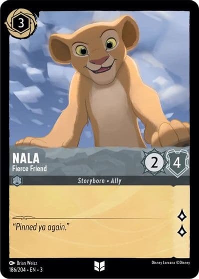 Nala Fierce Friend Into the Inklands Lorcana card