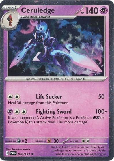 Ceruledge (Cosmos Holo) Miscellaneous Cards & Products Pokemon card