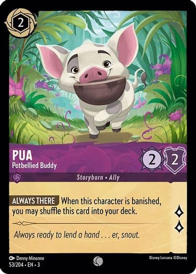 Pua Potbellied Buddy Into the Inklands Lorcana card