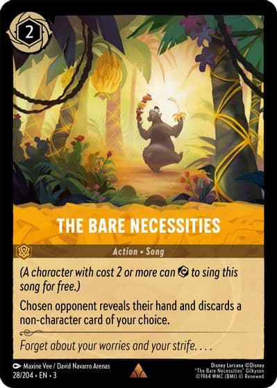The Bare Necessities Into the Inklands Lorcana card
