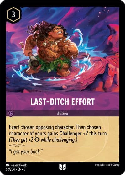 Last Ditch Effort Into the Inklands Lorcana card