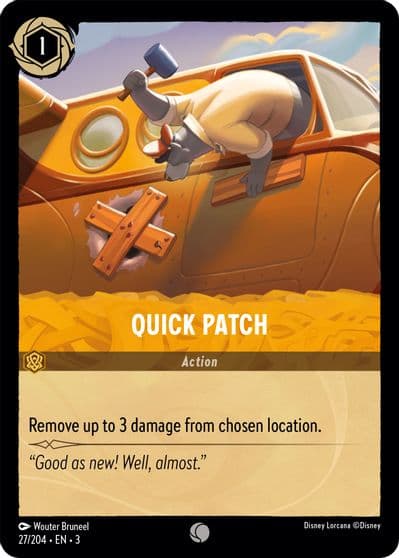 Quick Patch Into the Inklands Lorcana card