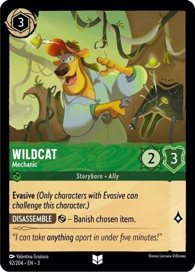 Wildcat Mechanic Into the Inklands Lorcana card
