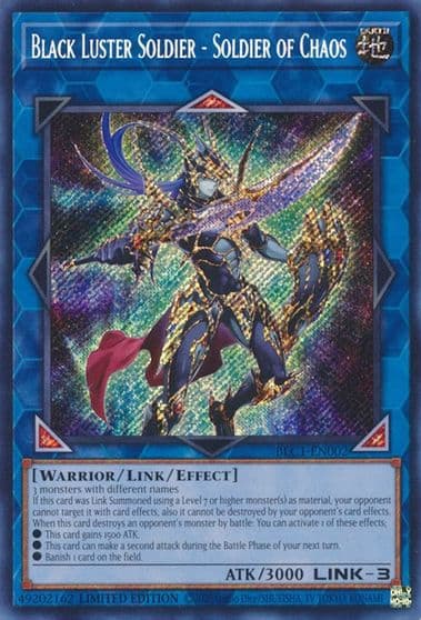 Black Luster Soldier Soldier of Chaos Battles of Legend: Chapter 1 Yu-Gi-Oh! card