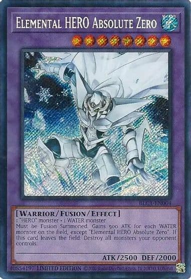 Elemental HERO Absolute Zero Battles of Legend: Chapter 1 Yu-Gi-Oh! card