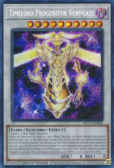 Timelord Progenitor Vorpgate Battles of Legend: Chapter 1 Yu-Gi-Oh! card