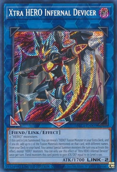 Xtra HERO Infernal Devicer Battles of Legend: Chapter 1 Yu-Gi-Oh! card
