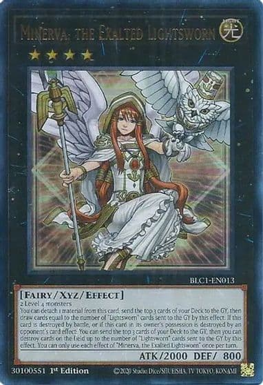 Minerva the Exalted Lightsworn Battles of Legend: Chapter 1 Yu-Gi-Oh! card