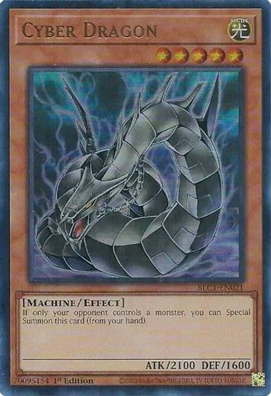 cyber dragon alternate art Battles of Legend: Chapter 1 Yu-Gi-Oh! card