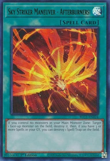 Sky Striker Maneuver Afterburners Battles of Legend: Chapter 1 Yu-Gi-Oh! card