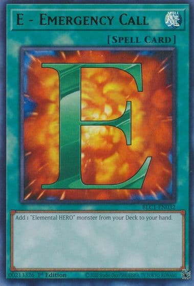 E Emergency Call Battles of Legend: Chapter 1 Yu-Gi-Oh! card