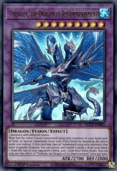 Trishula the Dragon of Icy Imprisonment Battles of Legend: Chapter 1 Yu-Gi-Oh! card