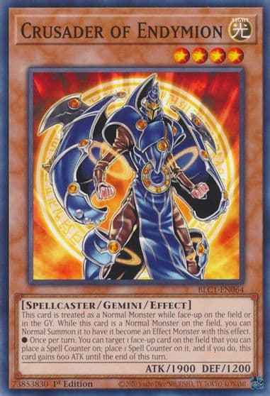 Crusader of Endymion Battles of Legend: Chapter 1 Yu-Gi-Oh! card
