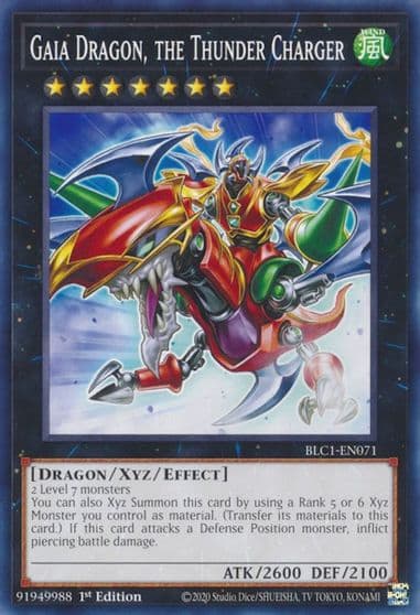 Gaia Dragon the Thunder Charger Battles of Legend: Chapter 1 Yu-Gi-Oh! card