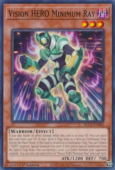 vision hero minimum ray Battles of Legend: Chapter 1 Yu-Gi-Oh! card