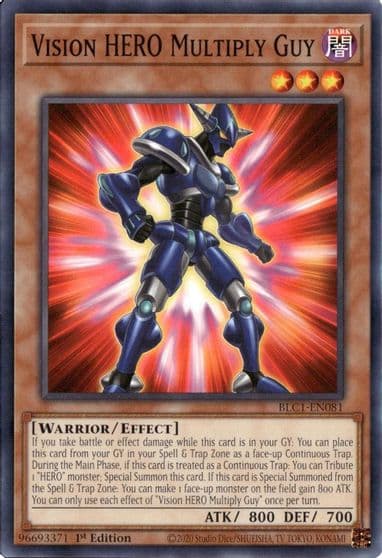 Vision HERO Multiply Guy Battles of Legend: Chapter 1 Yu-Gi-Oh! card