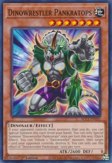 dinowrestler pankratops Battles of Legend: Chapter 1 Yu-Gi-Oh! card