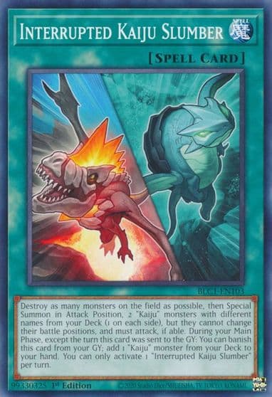 Interrupted Kaiju Slumber Battles of Legend: Chapter 1 Yu-Gi-Oh! card