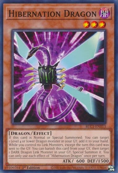 Hibernation Dragon Battles of Legend: Chapter 1 Yu-Gi-Oh! card