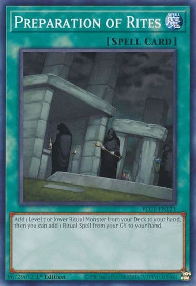 Preparation of Rites Battles of Legend: Chapter 1 Yu-Gi-Oh! card