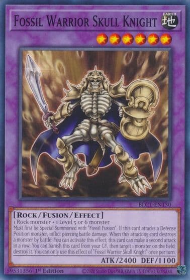 Fossil Warrior Skull Knight Battles of Legend: Chapter 1 Yu-Gi-Oh! card