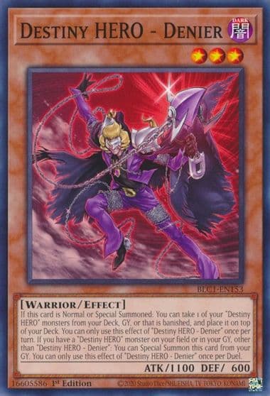 destiny hero denier Battles of Legend: Chapter 1 Yu-Gi-Oh! card