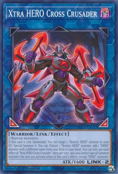 Xtra HERO Cross Crusader Battles of Legend: Chapter 1 Yu-Gi-Oh! card