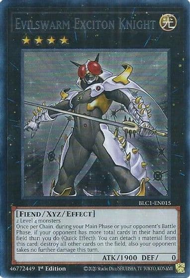 Evilswarm Exciton Knight Silver Battles of Legend: Chapter 1 Yu-Gi-Oh! card