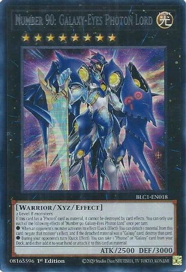 Number 90 Galaxy Eyes Photon Lord Silver Battles of Legend: Chapter 1 Yu-Gi-Oh! card