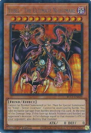 Yubel The Ultimate Nightmare Silver Battles of Legend: Chapter 1 Yu-Gi-Oh! card