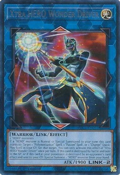 Xtra HERO Wonder Driver Silver Battles of Legend: Chapter 1 Yu-Gi-Oh! card