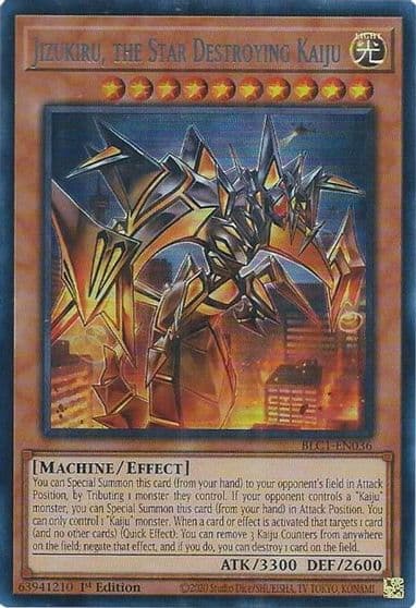 Jizukiru the Star Destroying Kaiju Silver Battles of Legend: Chapter 1 Yu-Gi-Oh! card