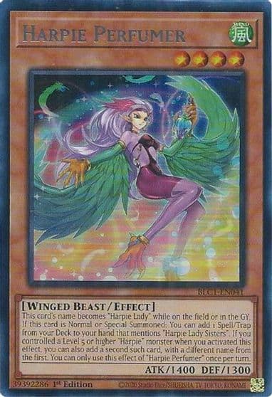 Harpie Perfumer Silver Battles of Legend: Chapter 1 Yu-Gi-Oh! card