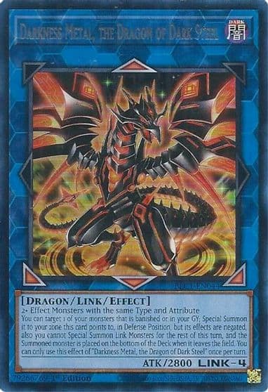Darkness Metal the Dragon of Dark Steel Silver Battles of Legend: Chapter 1 Yu-Gi-Oh! card