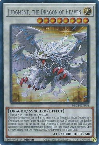 Judgment the Dragon of Heaven Silver Battles of Legend: Chapter 1 Yu-Gi-Oh! card