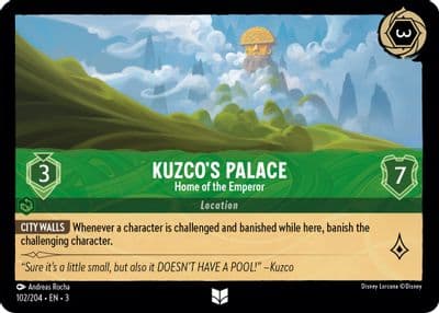Kuzcos Palace Home of the Emperor Into the Inklands Lorcana card