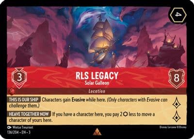 RLS Legacy Solar Galleon Into the Inklands Lorcana card